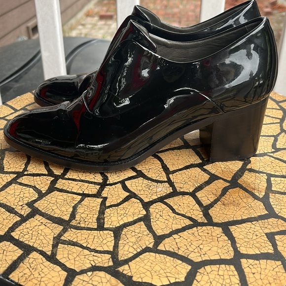 Reed Krakoff women’s Black Patent Leather Slip Ankle Boots - Picture 4 of 7